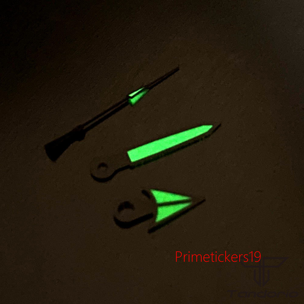 Green Luminous Watch Hands Parts Fit For NH36A NH35A 7S26 4r25 6309 7002 7009