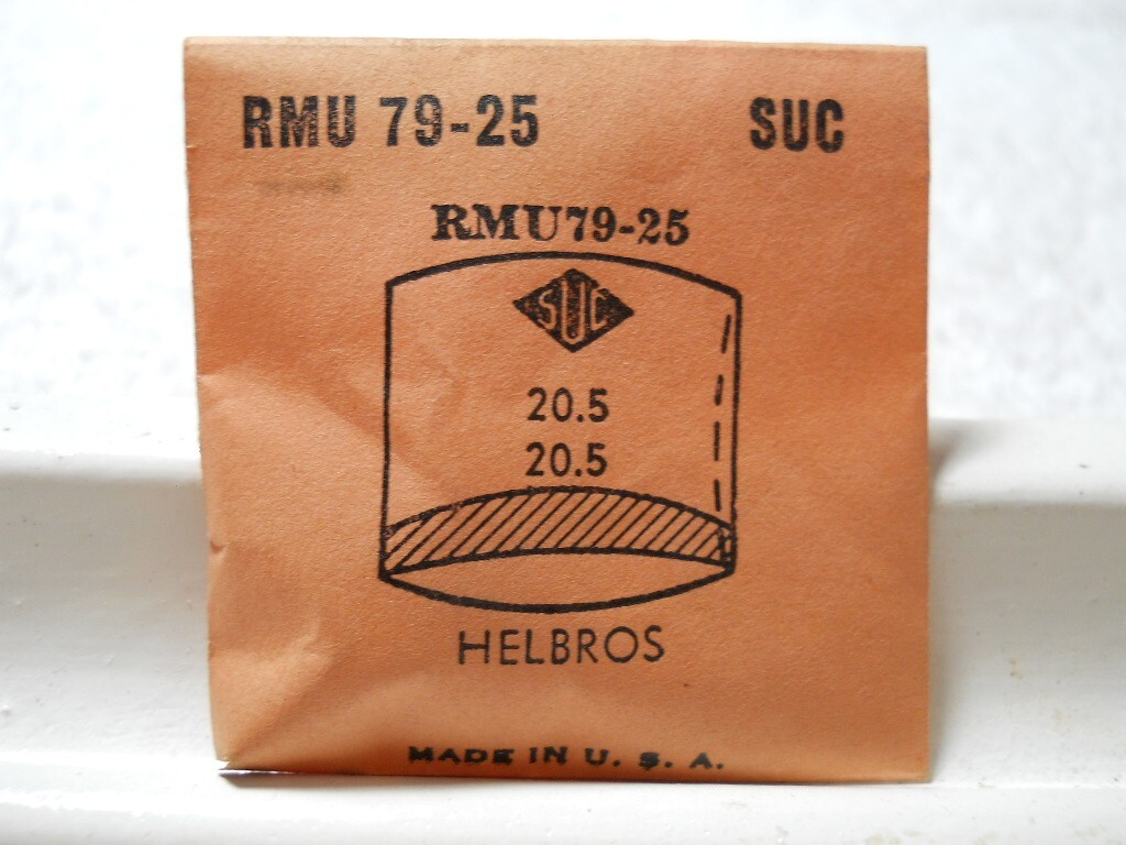 SUC RMU79-25 Watch Crystal For Helbros – 20.5 x 20.5 mm – Replacement / Repair