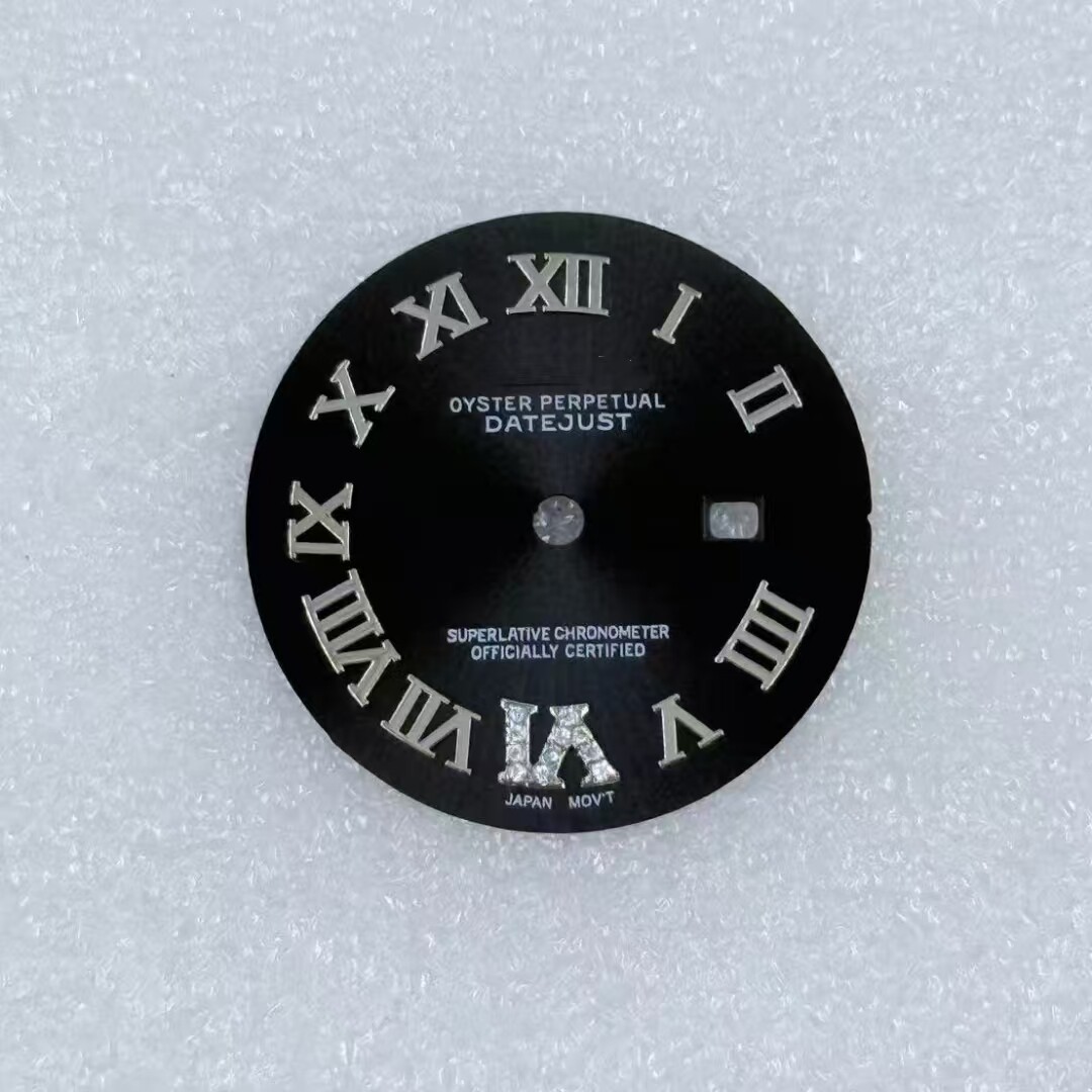 24.5mm Roman Numerals Watch Dial No Lume for Nh05 Movement Watch Accessories