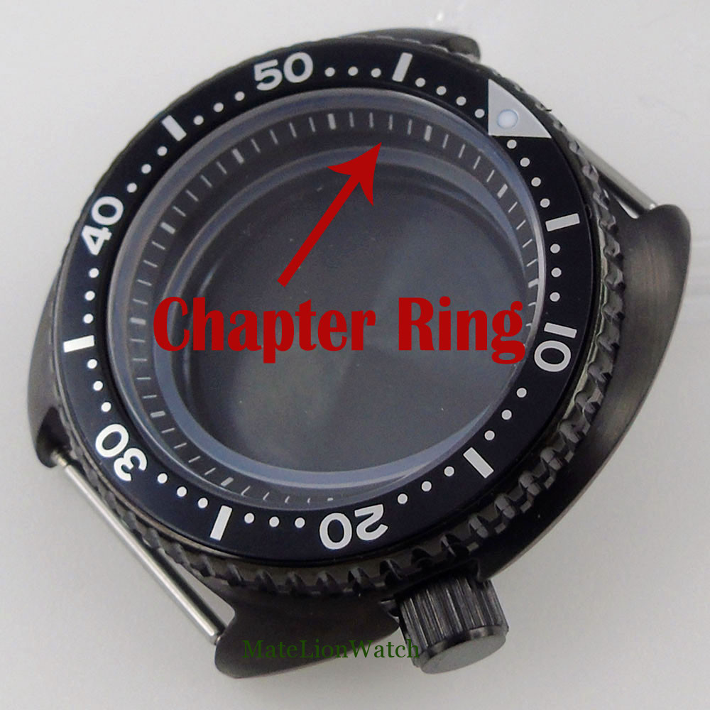 Watch Case Parts Chapter Ring 31.2mm*28mm*1.6mm Plastic Black/White/Blue/Green