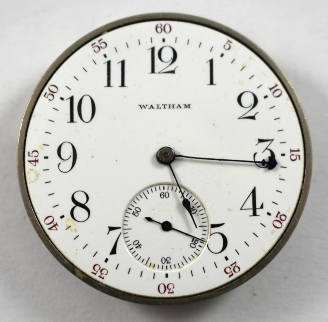 Vintage Waltham Grade 225 12s 17J Hunting Pocket Watch Movement lot.qq