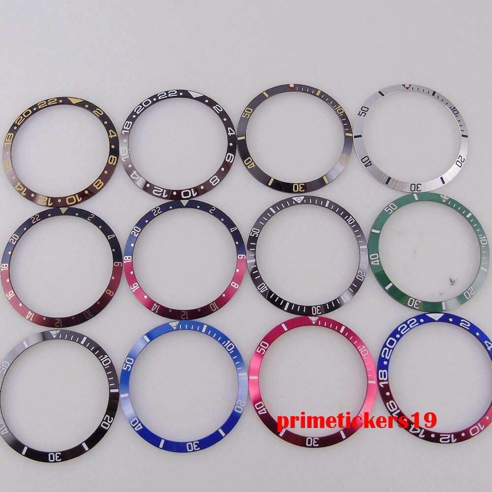 37.1mm*31.3mm Multicolor Slope Aluminum Alloy Bezel Insert Ring Watch Accessory
