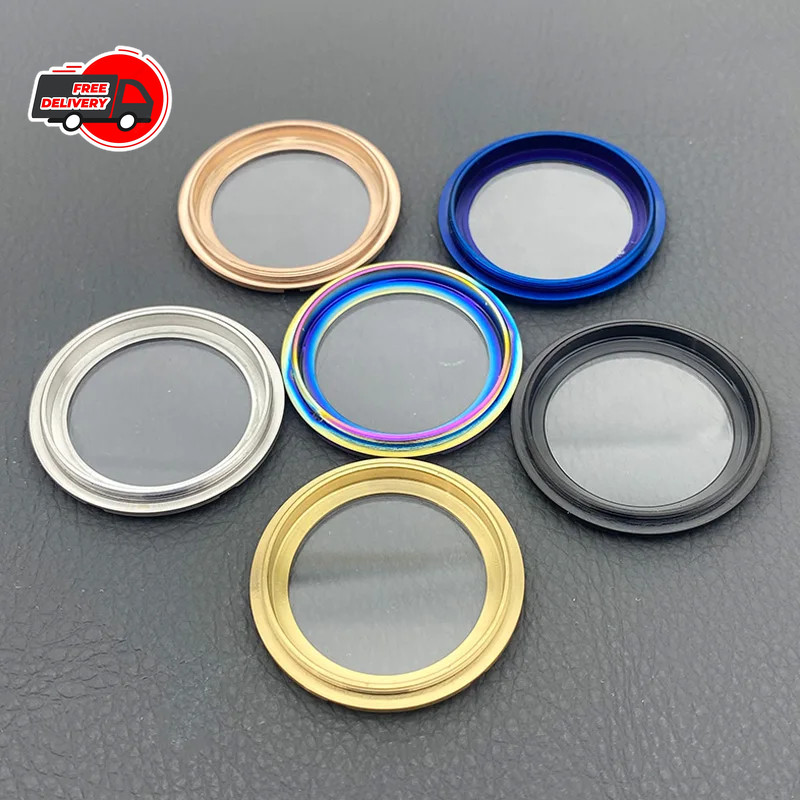 Watch Case Back Sapphire Transparent Glass Cover For Mod NH35 SKX007 Movement