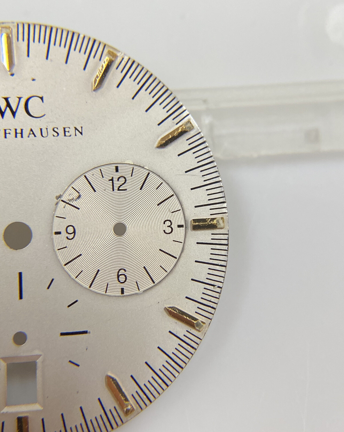 Original IWC Schaffhausen GST Chronograph 3727-03 Silver/Gold 27mm Dial