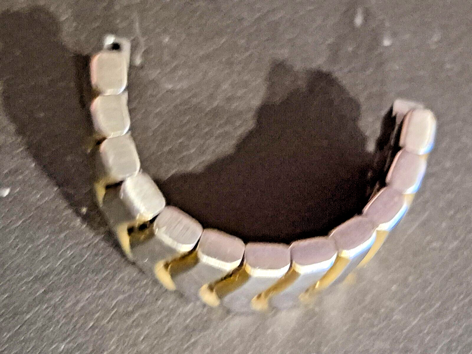 EBEL Classic Wave 12 Link Steel & Gold Segment for bands found on 13mm lug cases