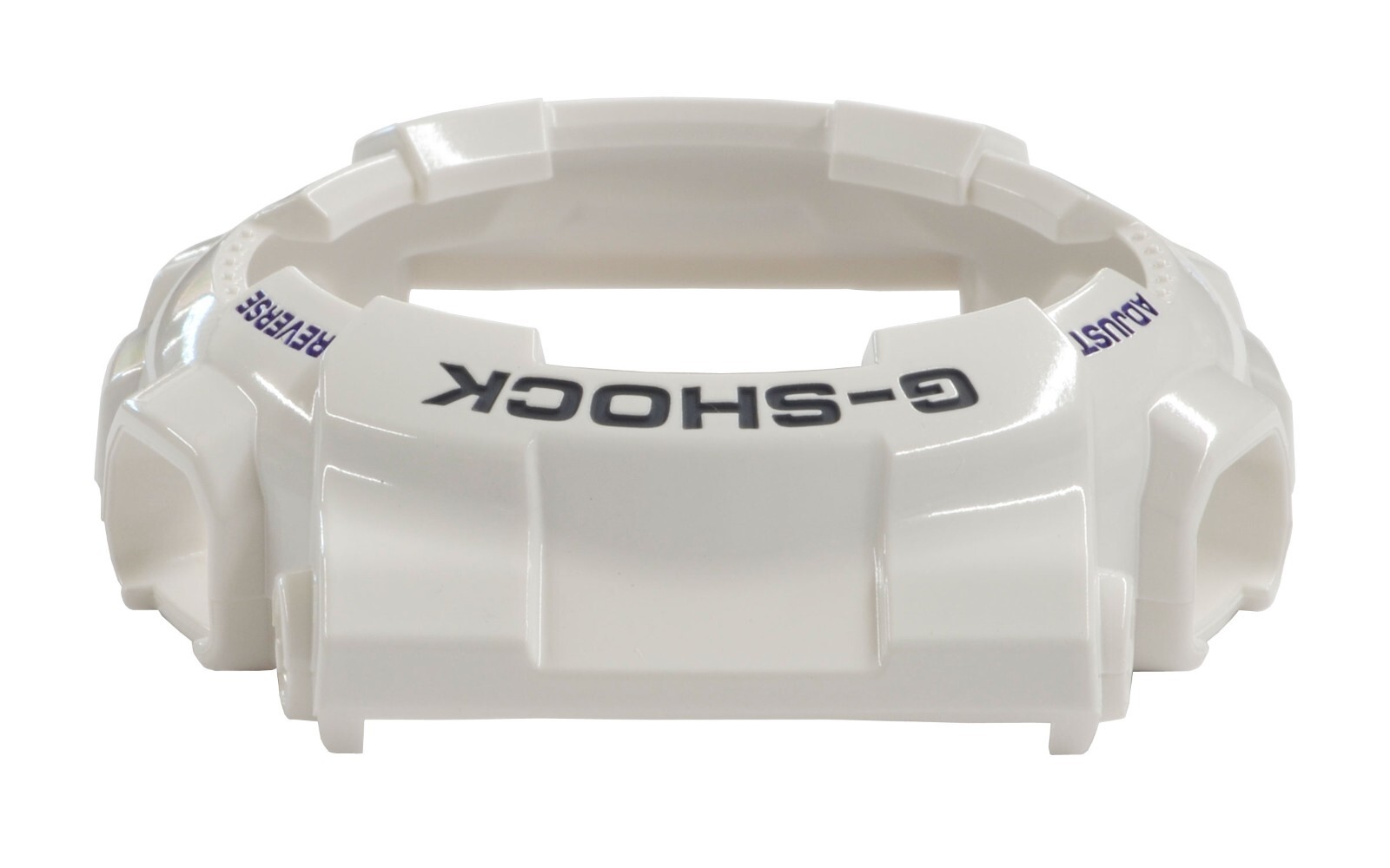 Genuine CASIO G-SHOCK Watch Band Bezel GA-100A-7A Glossy White Rubber Cover
