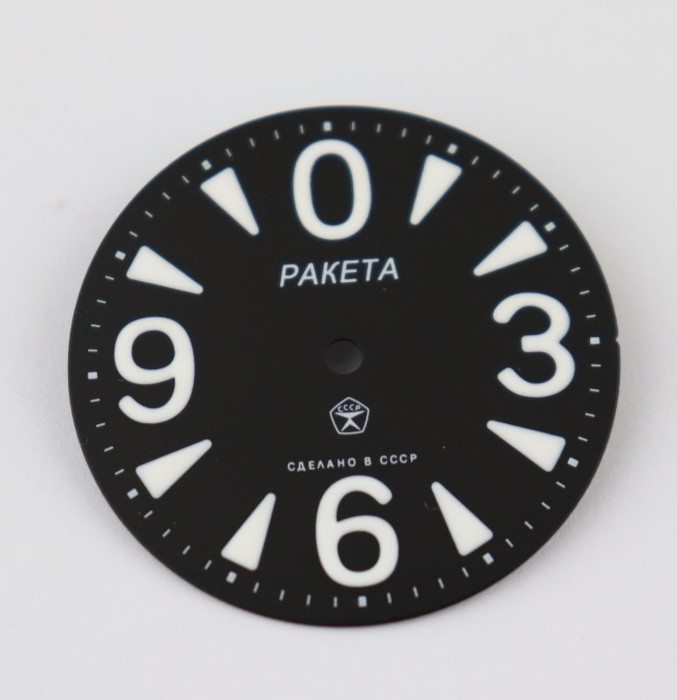 Dial for vintage Watch Raketa Zero wristwatches Soviet Raketa Big Zero