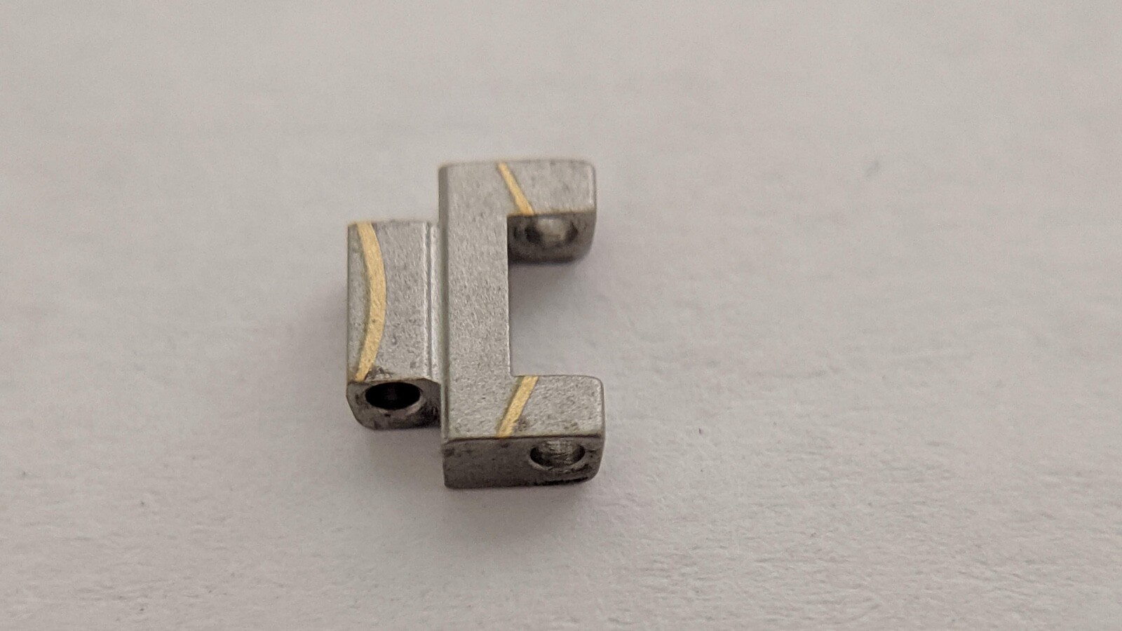 Ebel Classic Wave link 6.9mm x 3.9mm (tiny) stainless steel and yellow