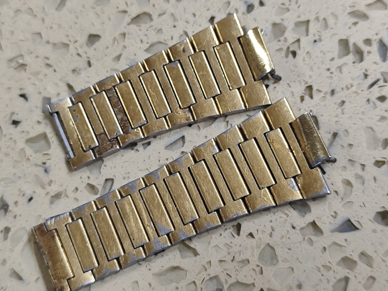 Omega Seamaster bracelet Ref 1286.249.1 Lot Part & end end link just part use