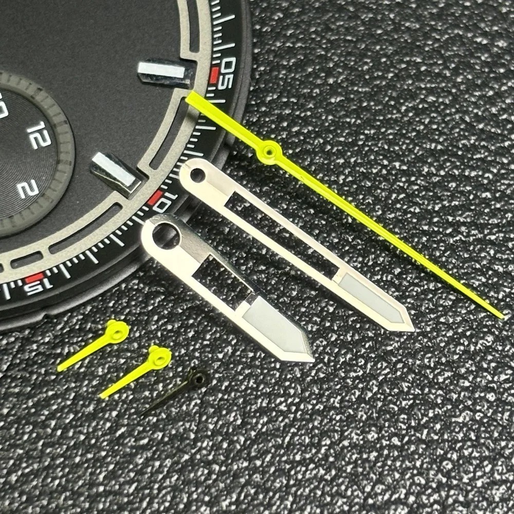 42mm Watch Case Chronograph Metal VK63 Movement 18.5mm Strap Accessories