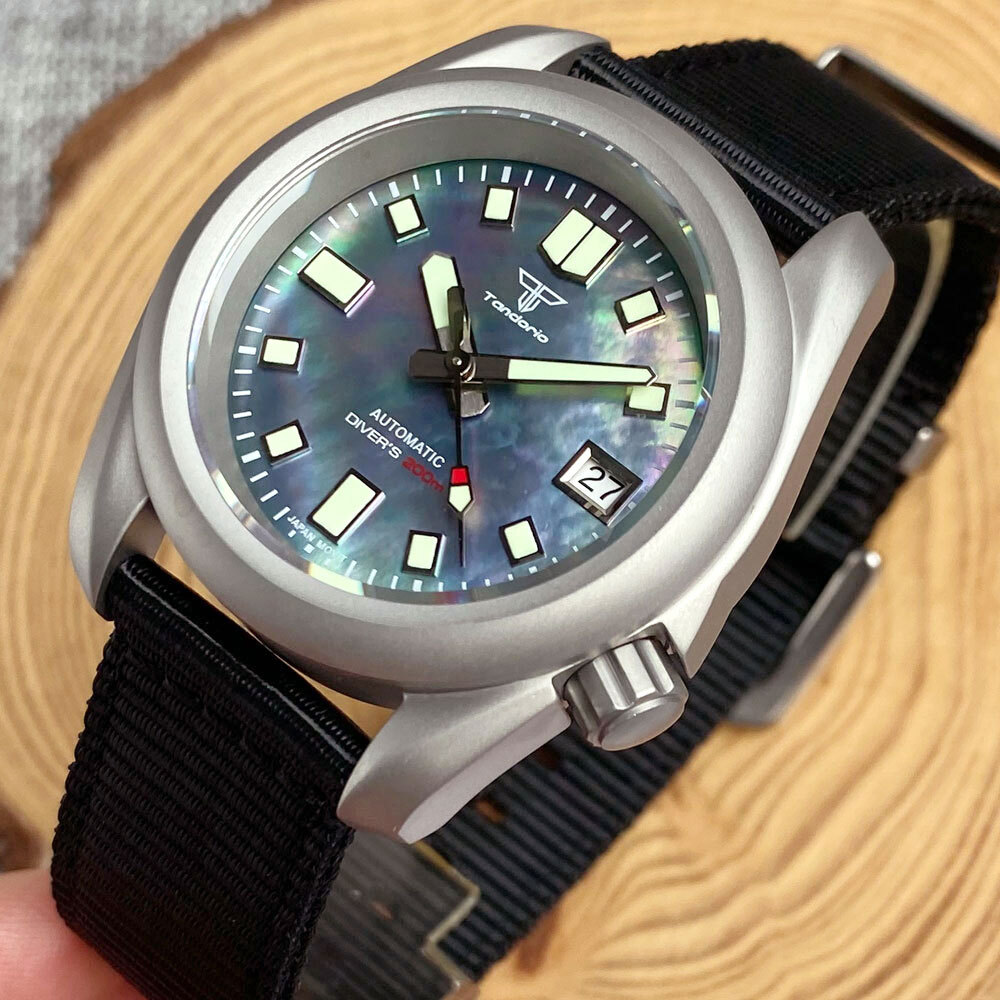 New Tandorio 40MM MOP Dial Luminous sapphire glass Diver Automatic Men’s Watch