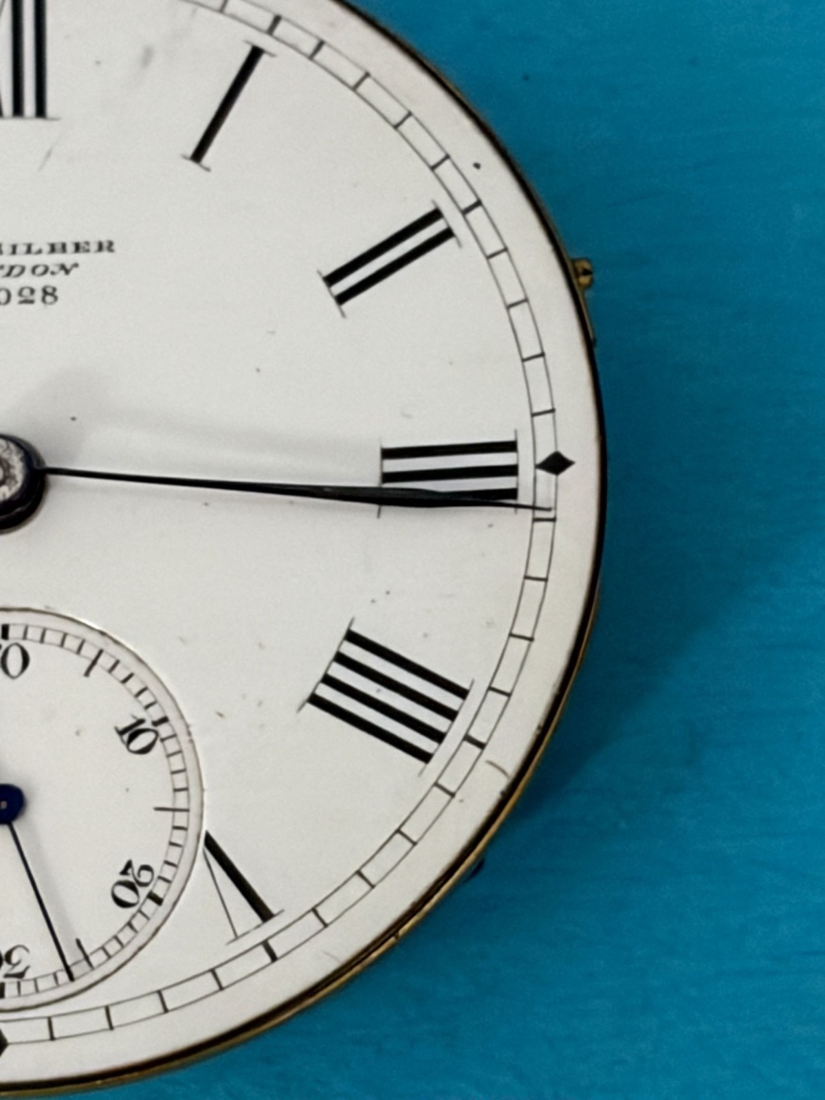 A.M. Silber London 62028 601 Pocket Watch Movement 4 parts / repair