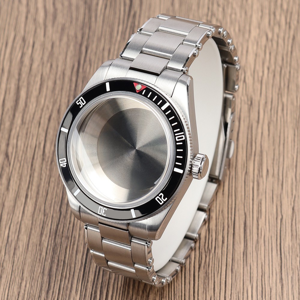 100m Waterproof 39mm Steel Watch Case Wristband Sapphire For Seiko NH35 Movement