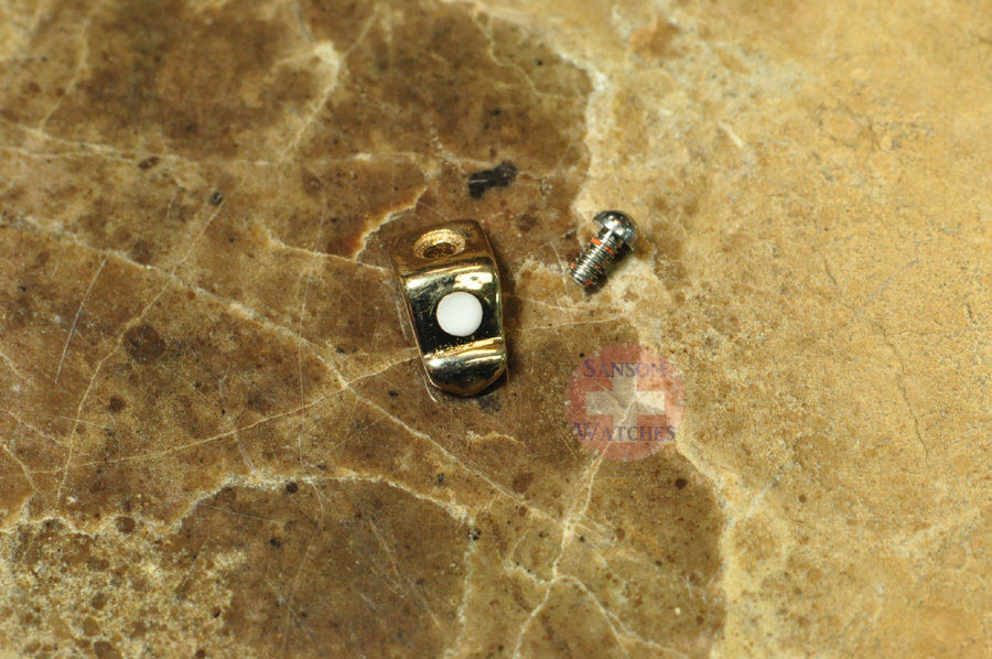 Rider Tab Steel or 18k Gold 15 30 45 12 Dot Watch Parts with steel screw S E W