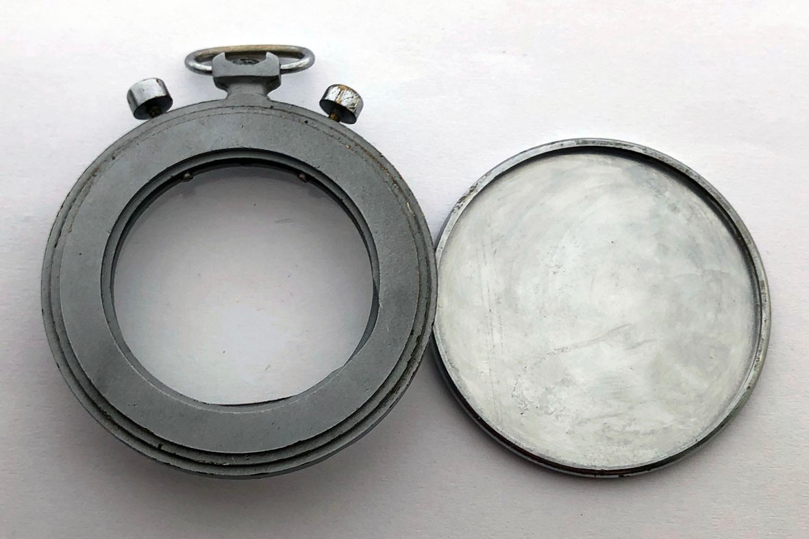 Rare CASE Molnia Poljot Pocket Watch Chronograph Molnija 1 MChZ