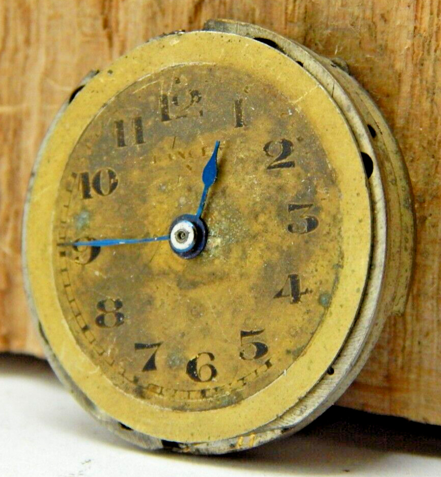 Vintage A.Bencit Nicolet 15j 2 adjustment 8/0s openface pocket watch movement