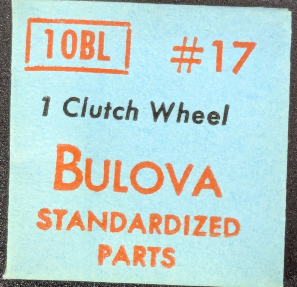 NOS NEW Genuine Bulova Cal. 10BL – Clutch Wheel – Vintage Watch Part #17