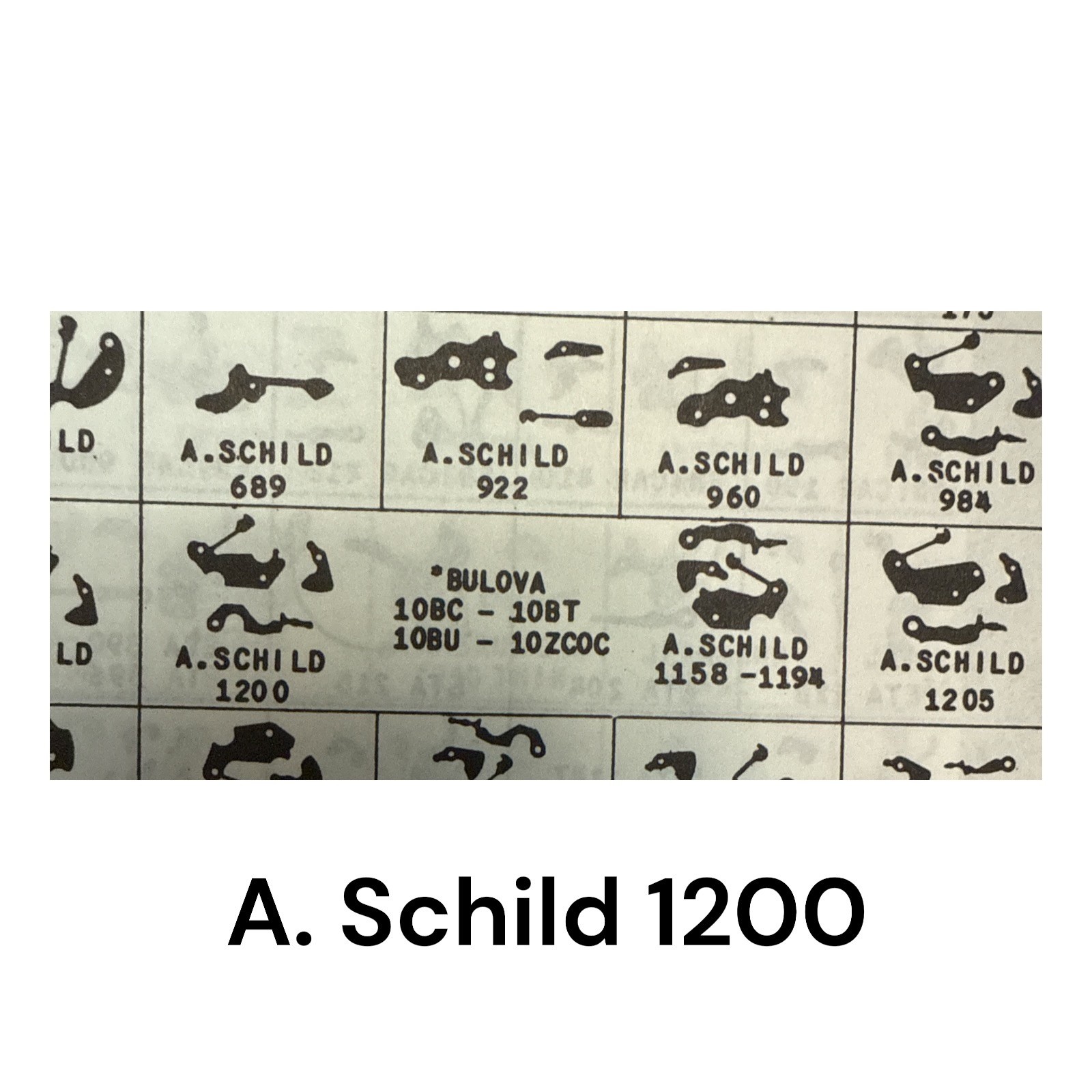 A. Schild AS 1200 SET BRIDGE 445/654 Yoke NOS Fits Multiple, Read List!