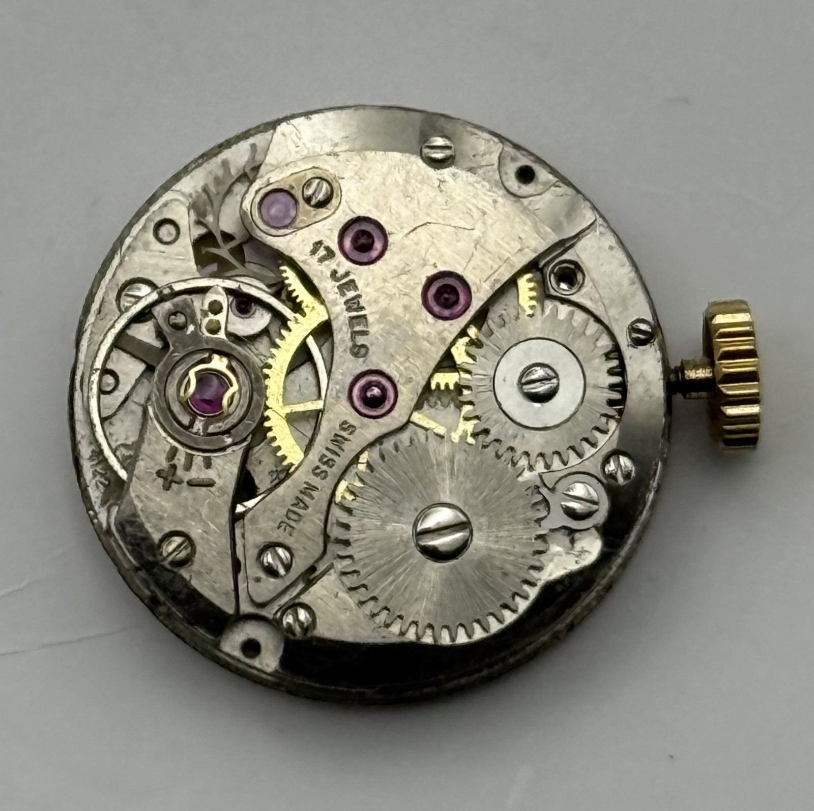 Felsa 4122 Watch Movement Garrard 17Jewels Swiss Manual Wind Parts Repair 17.5mm
