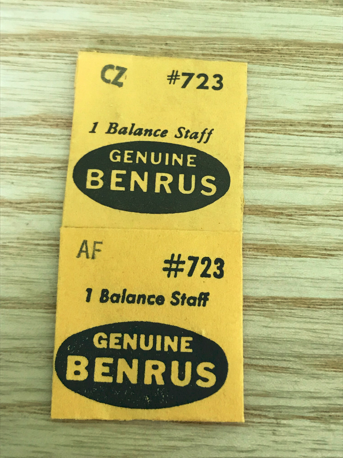 BALANCE STAFF BENRUS CA CB DZ DZA CZ AF BM EA BB BA CW -8 different calibers
