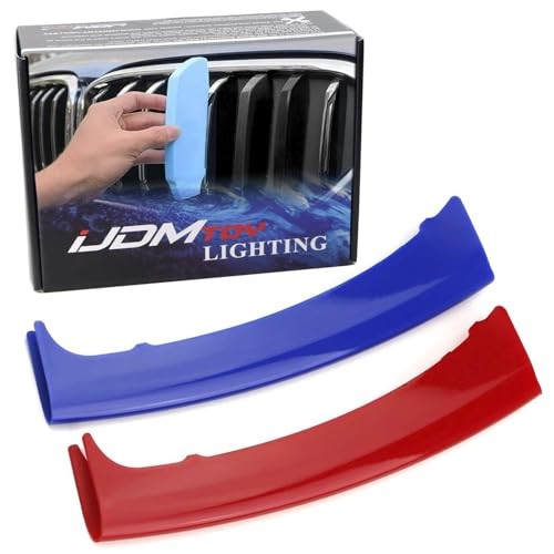 Exact Fit 3pc Set Iconic Tri-Accent Grille Insert Decoration Trims Compatible