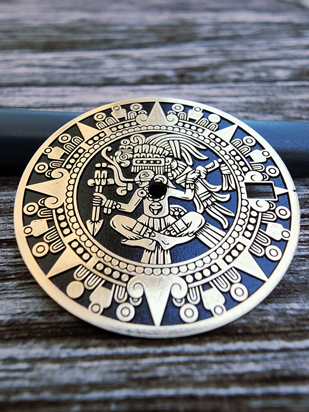 Custom-Made Laser Engraved Watch Dial | Maya Calendar – Order any designsize