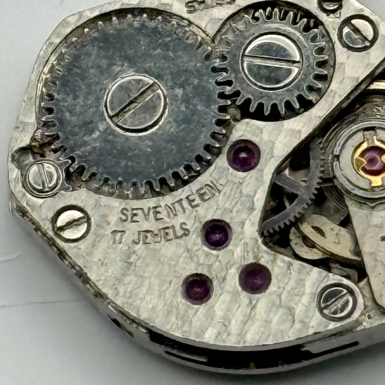 FHF 69-21 Watch Movement Perona 17 Jewels Swiss Manual Wind Parts Repair 15.3mm