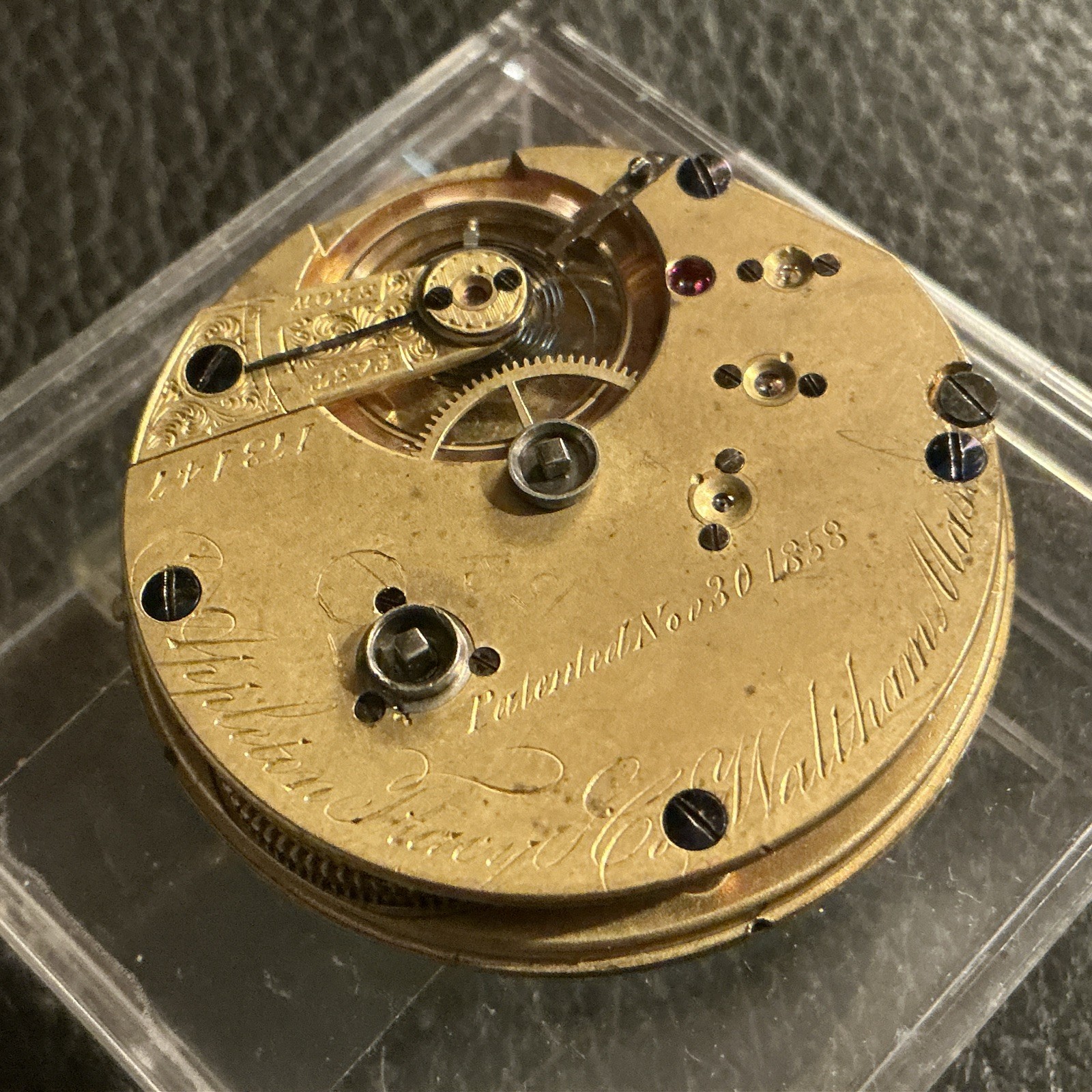 RARE AMERICAN WATCH CO., APPLETON TRACYMODEL 1861, 10S 15J, MADE 1866, WORKS!