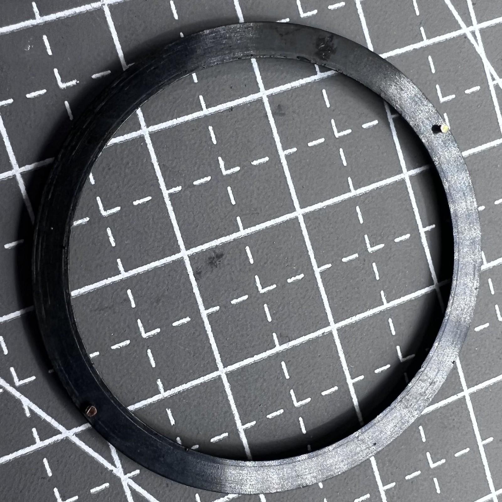 37.0mm x 31.5mm x 1.7mm Black Metal Modified Chapter Ring