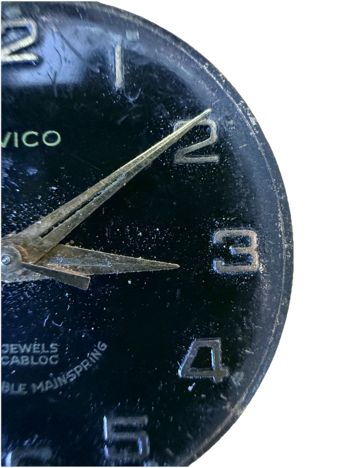Vintage Favico 17 Jewels Incabloc ST1686 Watch Dial Movement Parts Not Running