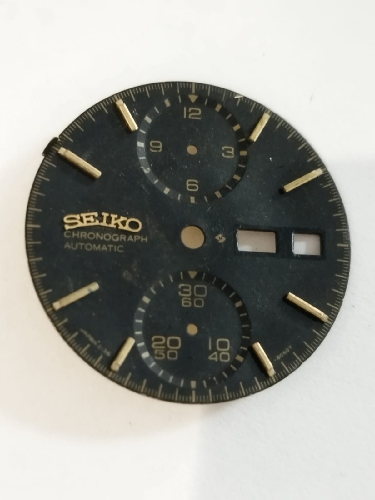 Seiko Chronograph 6138-8020 panda PART 8050 BLACK DIAL Used