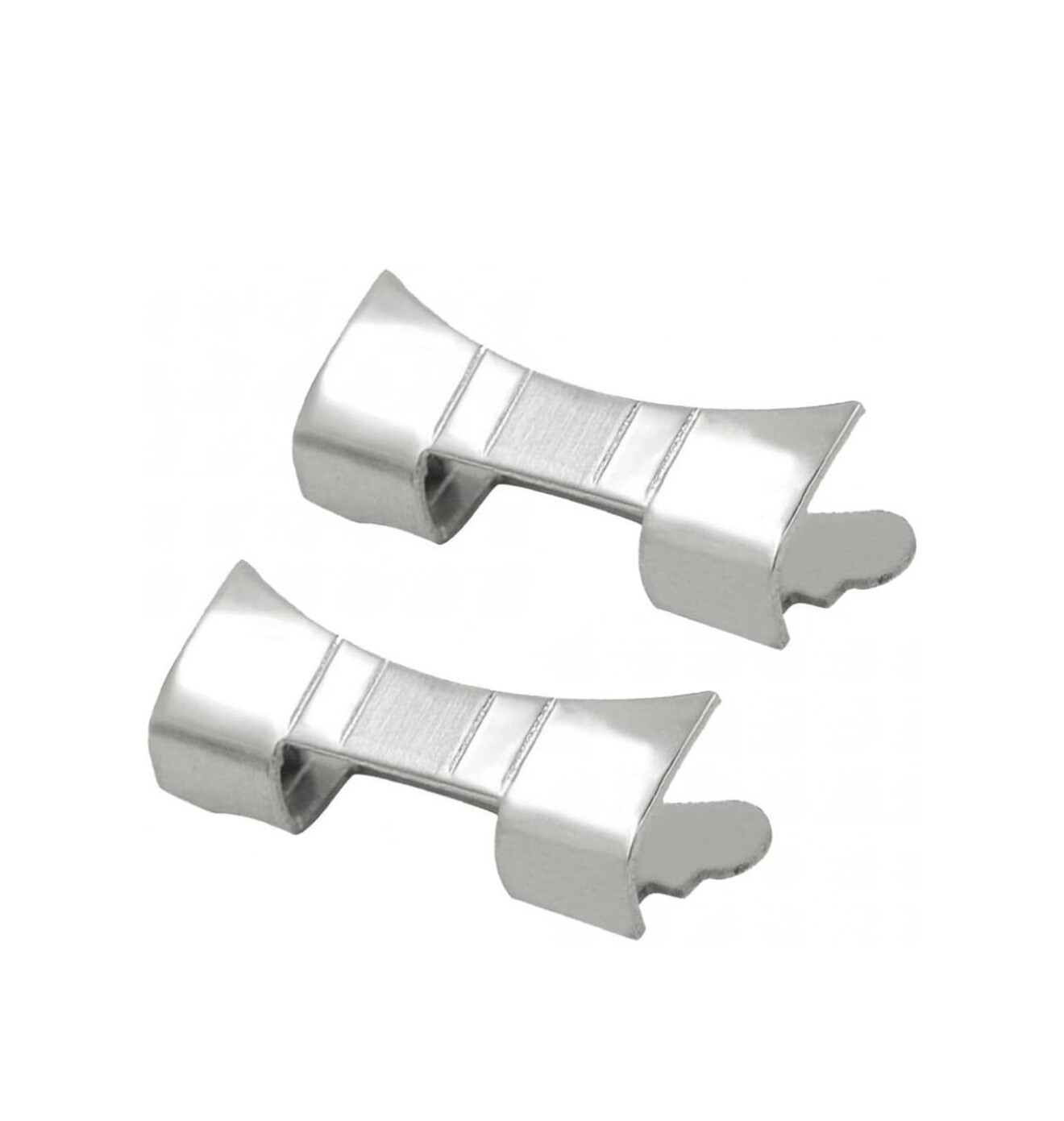 2PCS Stainless Steel Curved End Links 12-24mm for Watch Band Bracelet Gap