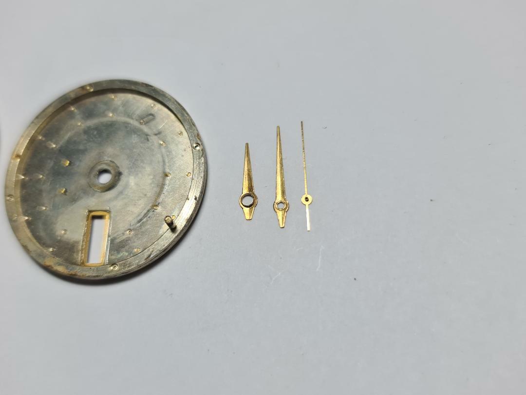 GENUINE USED YELLOW GOLDEN ALARM WHEEL DIAL HANDS SEIKO BELL-MATIC 4006-7020