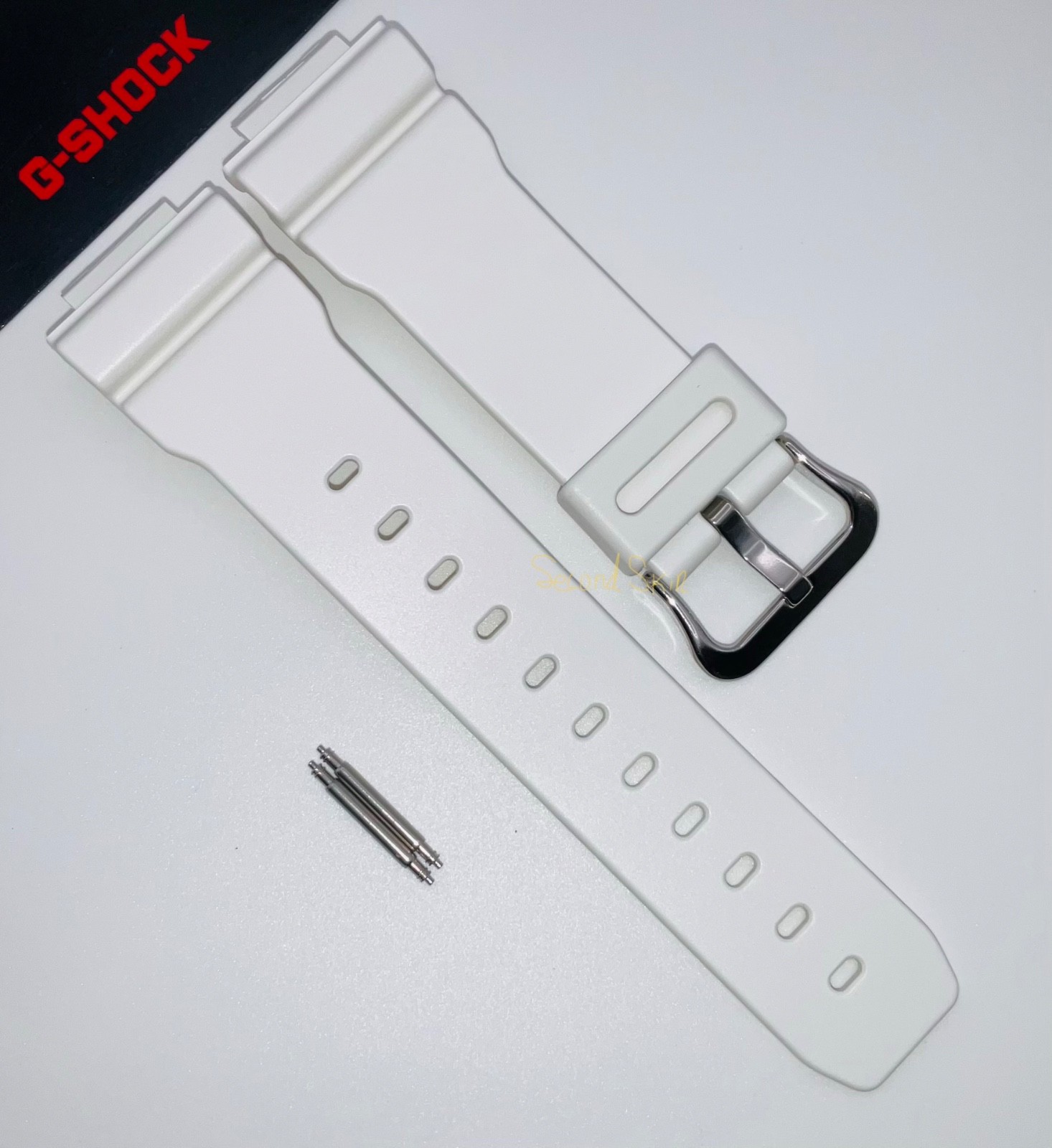Genuine Casio White Watch Band DW-5600FS-7 DW-5600WB-7 DW-6900MR-7 G-5600A-7