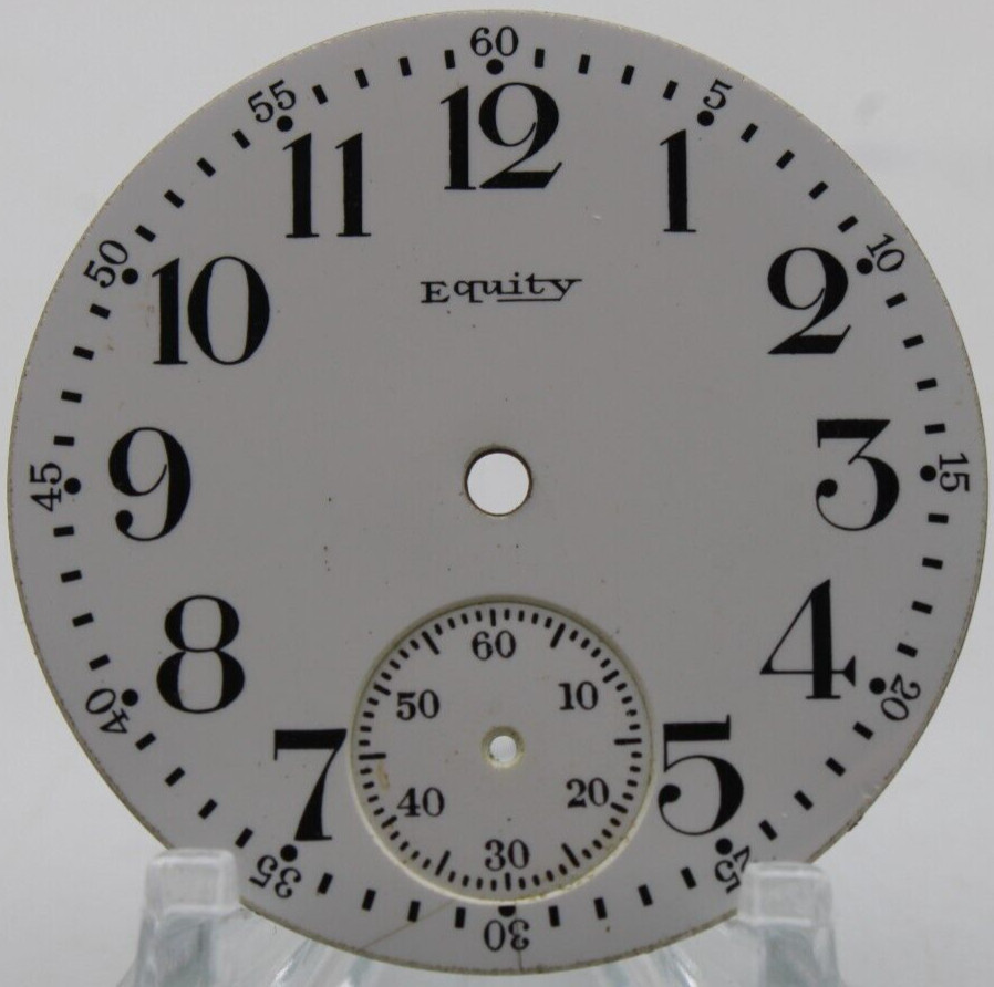 EQUITY POCKET WATCH DIAL BREGUET NUMERAL INDICES 42mm WIDE (LL)