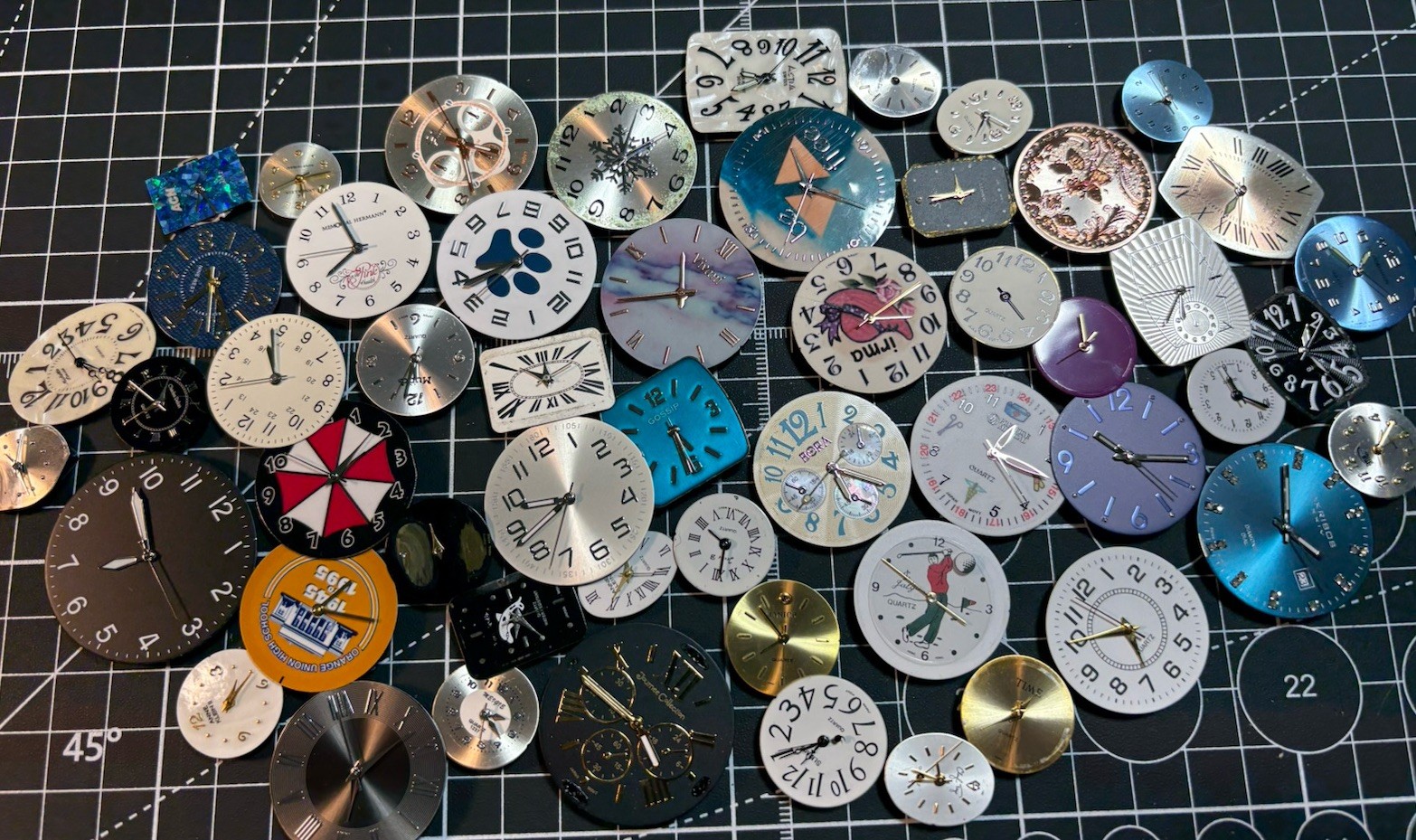 Watch Dials,Hands,Quartz Movements Watchmaker Parts Lot 53,Untested,Crafts,DIY
