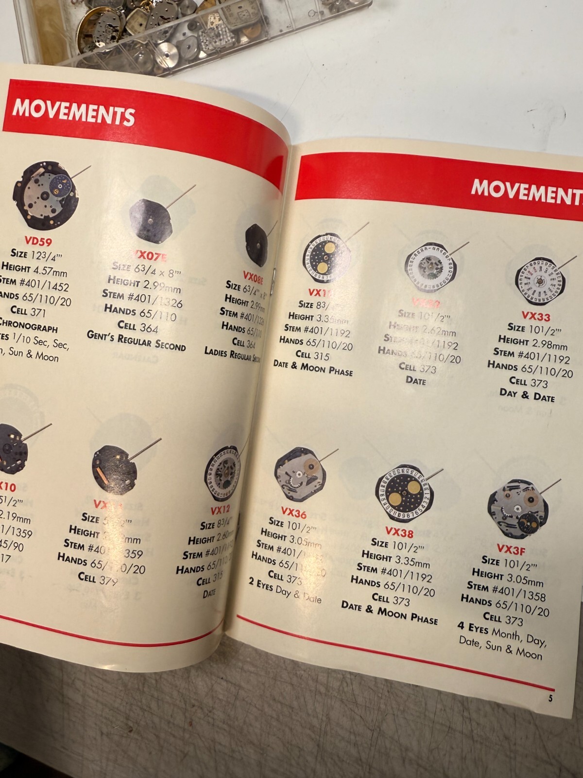 Vintage 80’s Hattori Pulsar Quartz Movements Vigor Bestfit Brochure Order Form