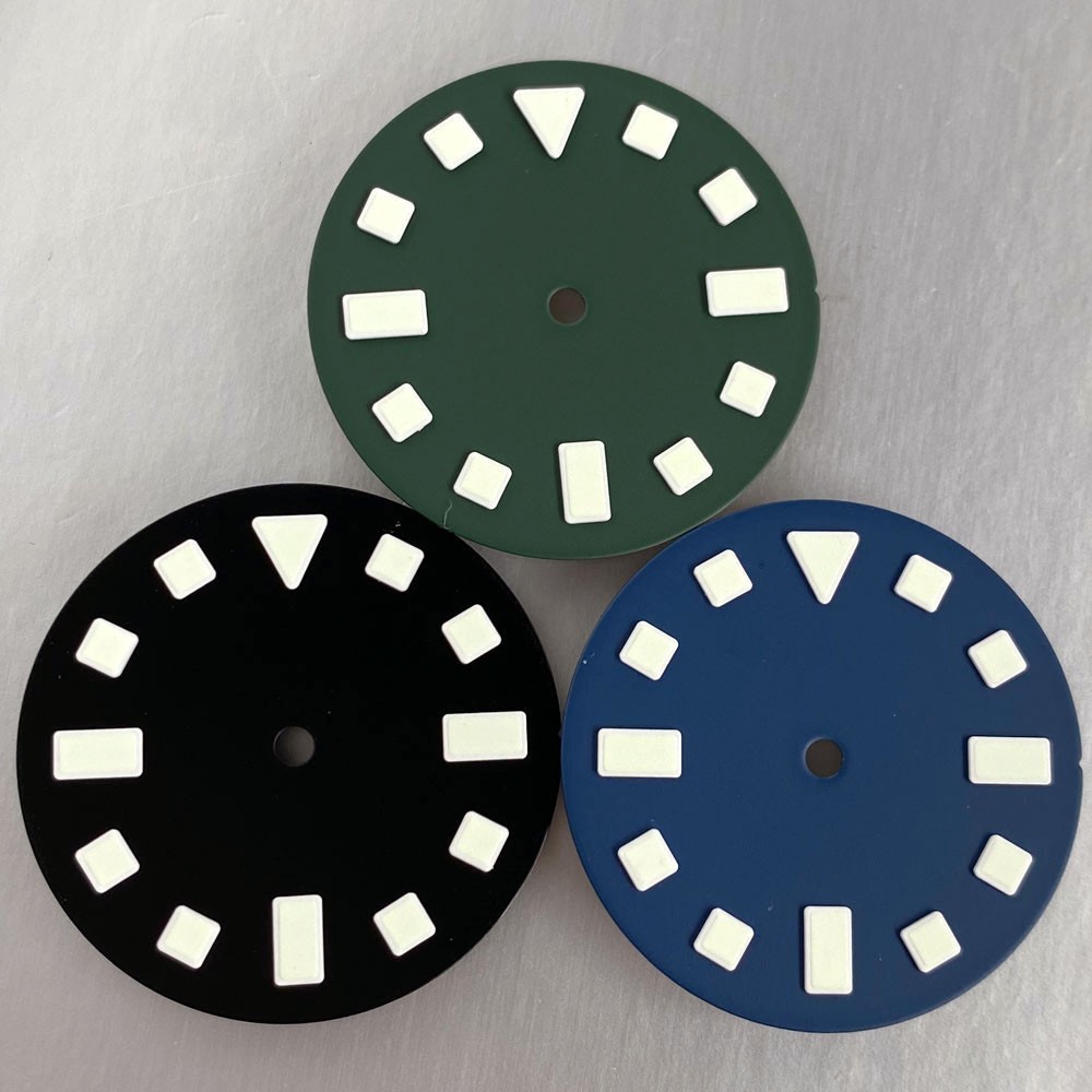 Purple Green Blue 29mm Watch Dial Set Lume fit NH35 NH36 For FXD Diver Men Watch