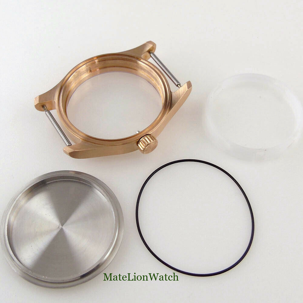 39mm Sapphire Watch Case Fit For NH35/NH36 Movement 200M Waterproof Steel/Bronze