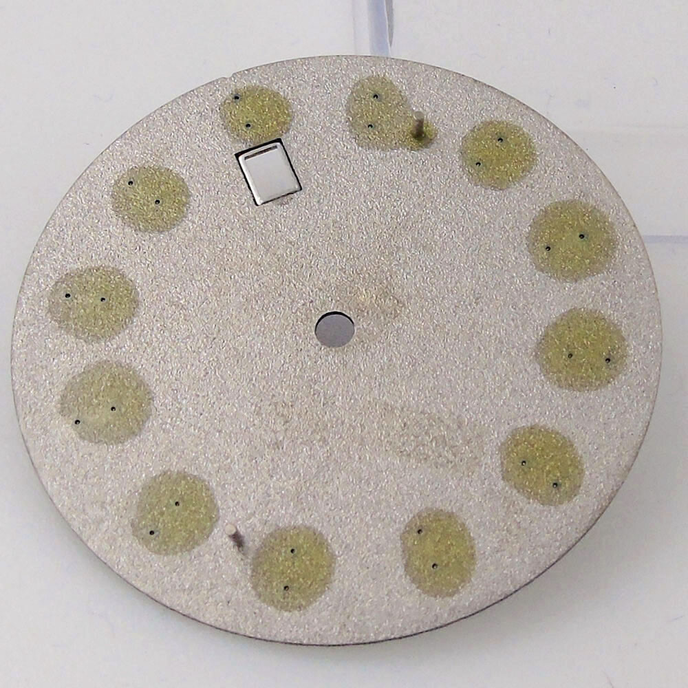 35mm Black Green White Sunburst Watch Dial For Japan NH35 NH36 Movement