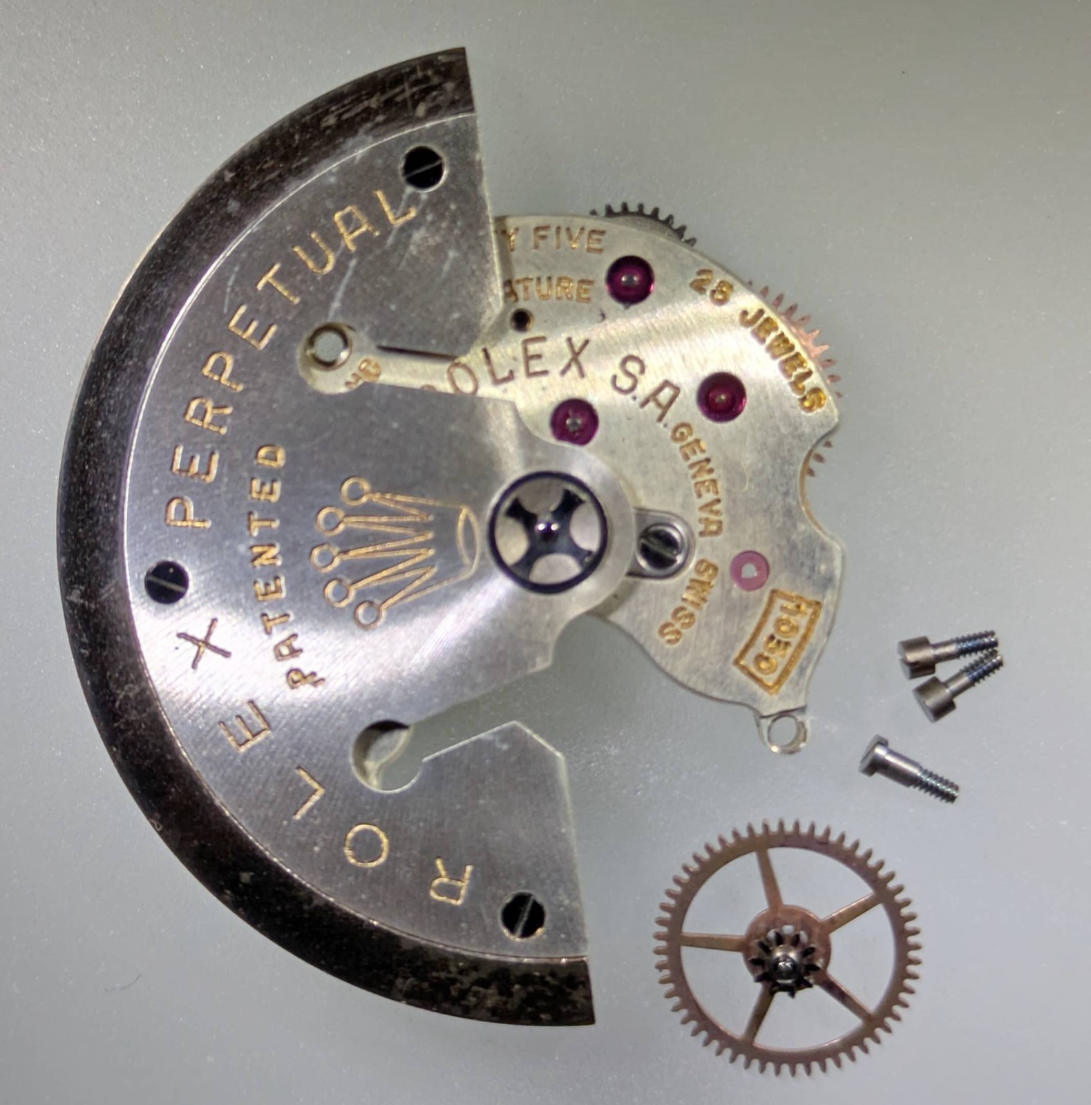 Rolex 1030 – 7031 Automatic Mechanism, Complete Winding Rotor Assembly