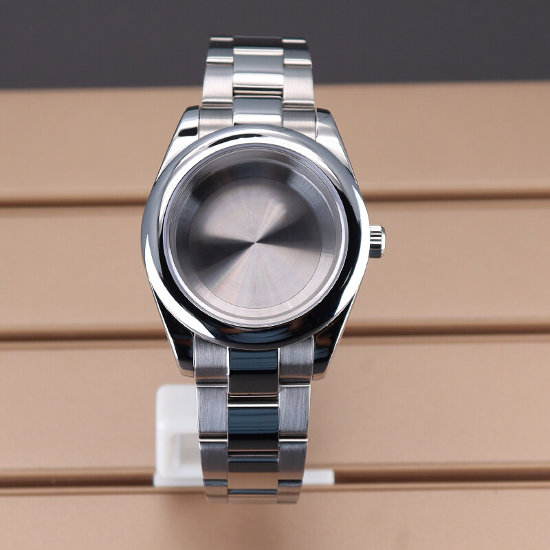 36mm/40mm EXPLORER Watch Case strap Couple style Stainless Steel Exhibition back