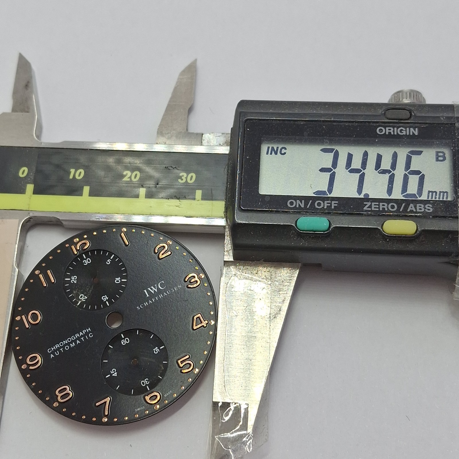Defeat IWC International Watch Co 34.4 mm Dial Watch Parts Part Swiss Made #X7