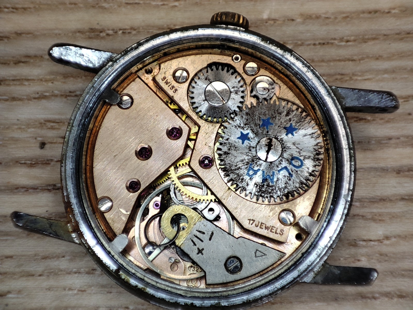 Unitas UT 6325 Watch movement Olma – 34.3 mm – for parts and spares