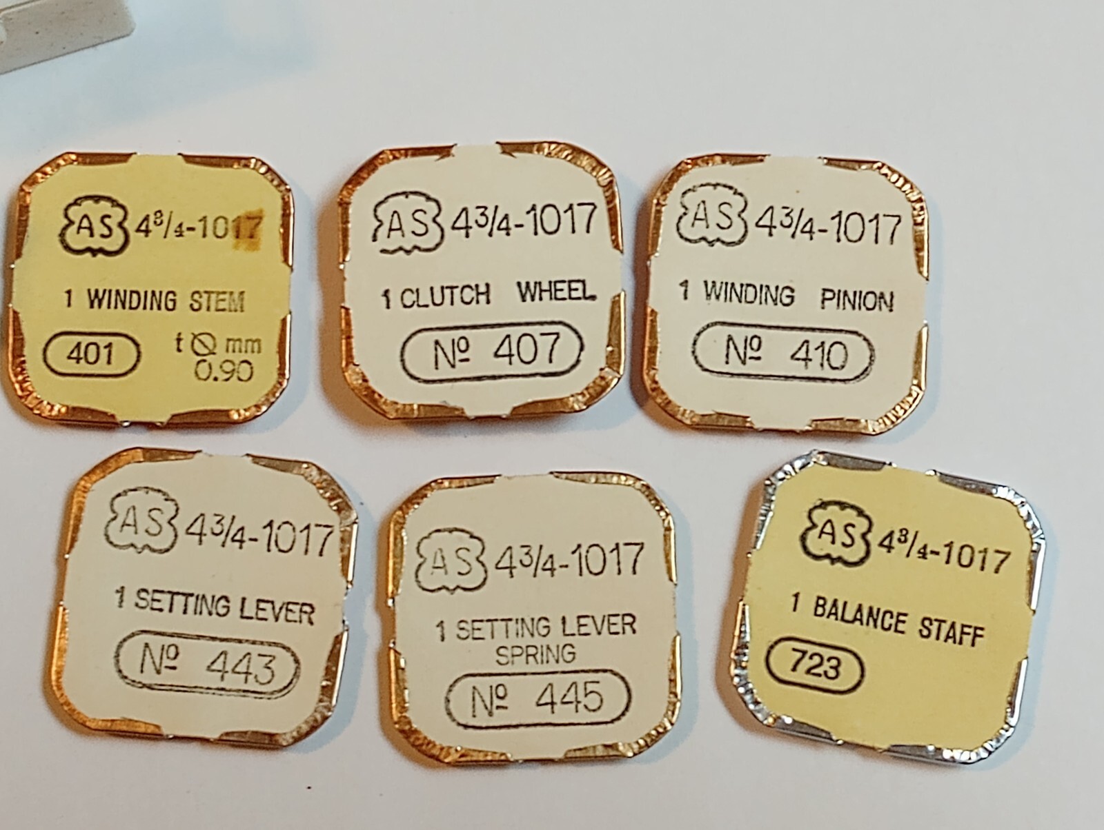 A Schild (AS) 4-3/4 – 1017 Part #’s 401, 407, 410, 443, 445, 723