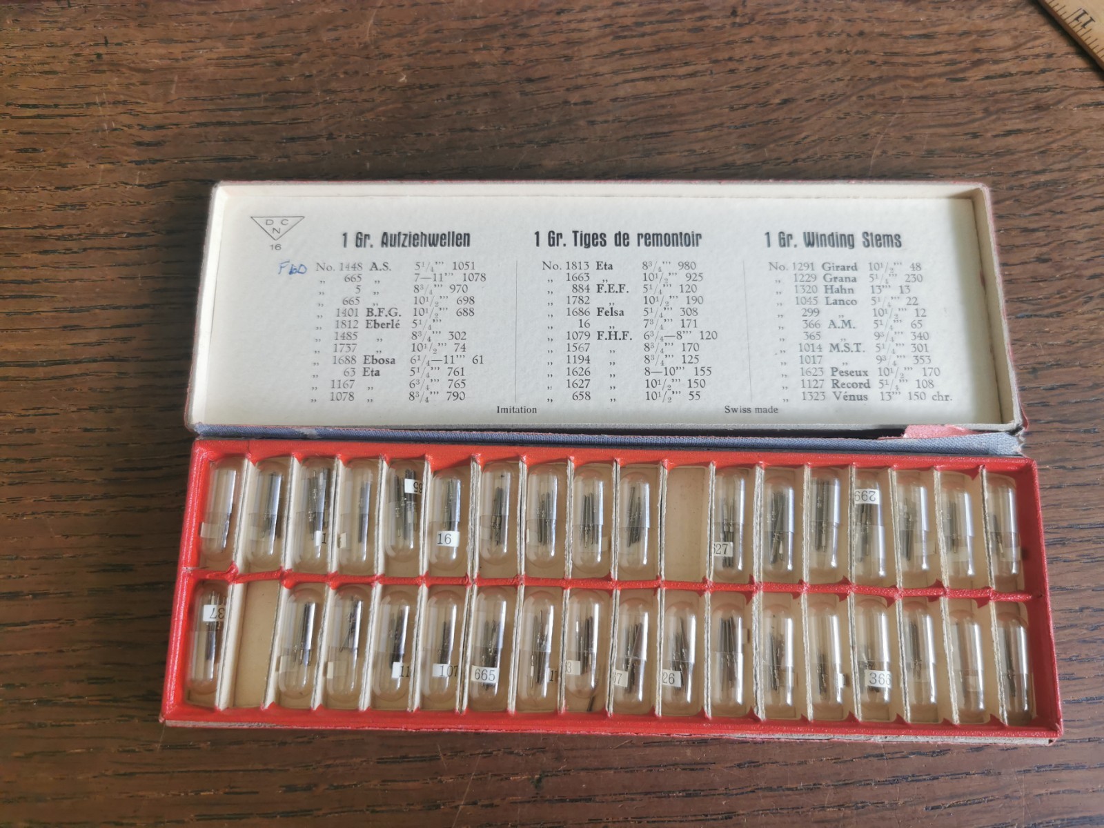 DCN Watch Stems, FHF, ETA, etc, New Old Stock Parts, Watchmaker #T253