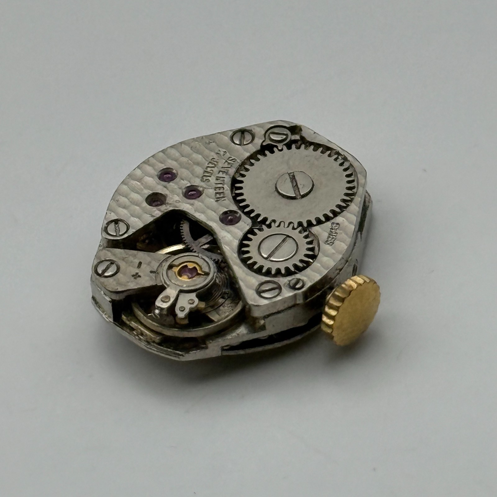 FHF 69-21 Watch Movement Perona 17 Jewels Swiss Manual Wind Parts Repair 15.3mm
