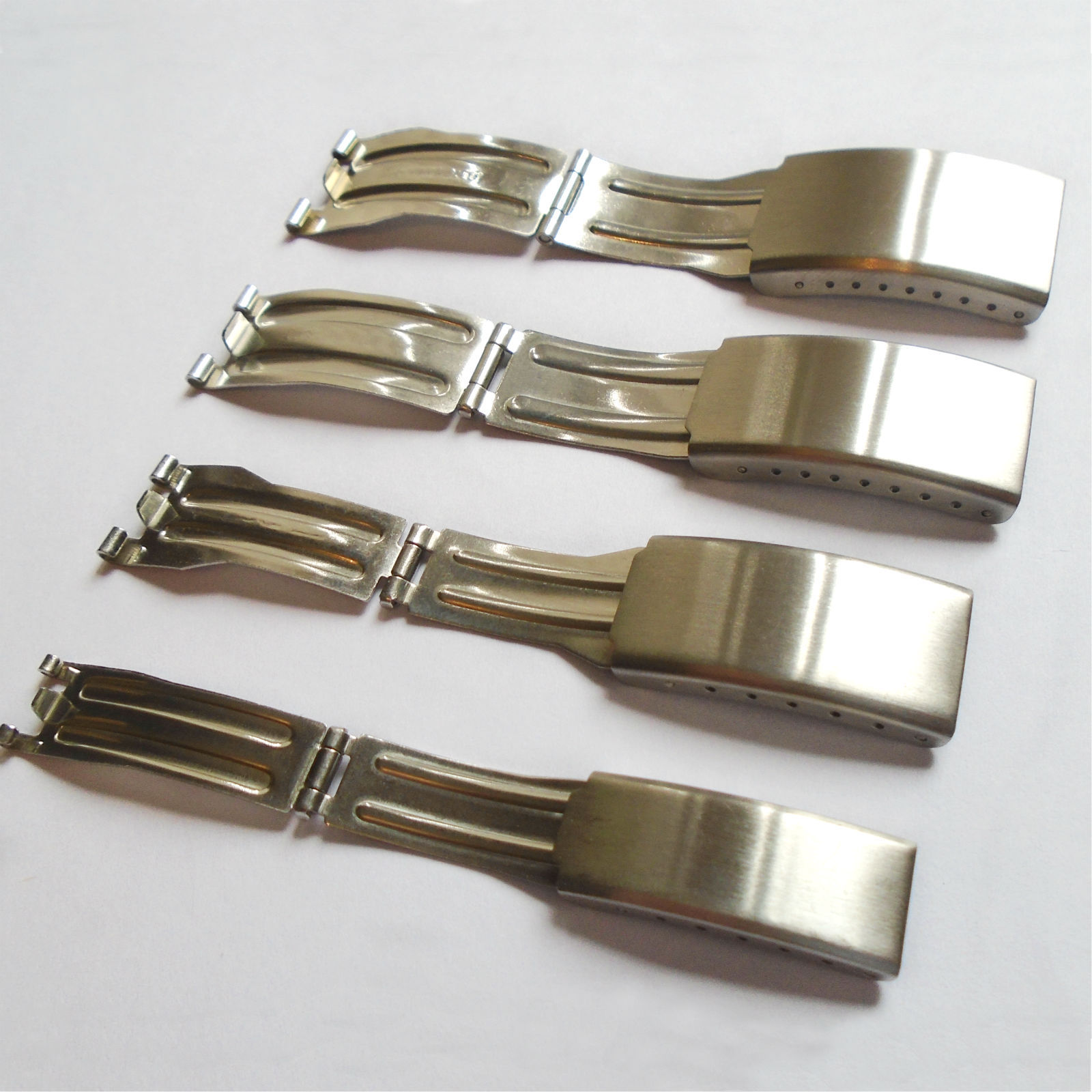 Watch Bracelet Catch Clasp Quality Stainless Steel Replacement 3-Fold Tri-Fold