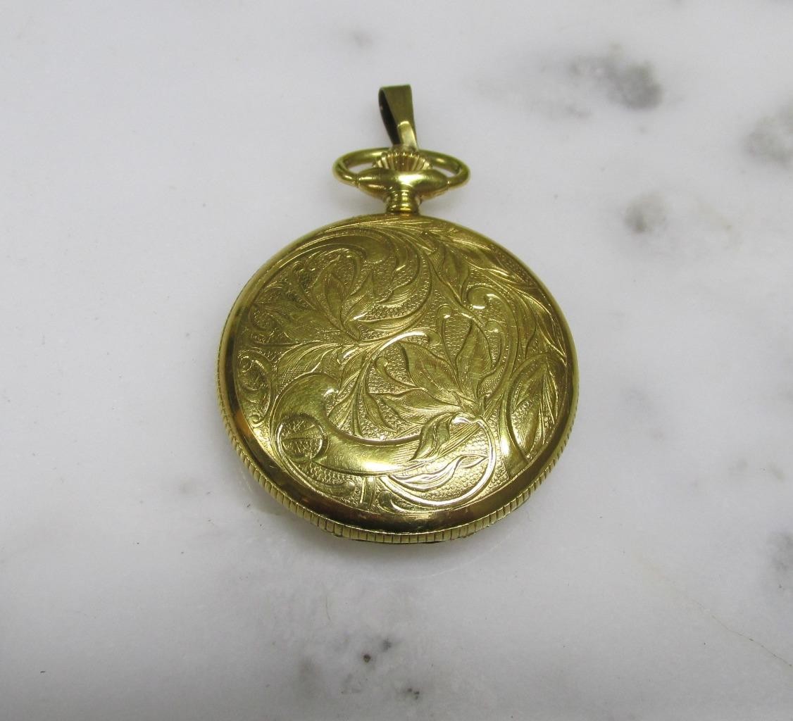 Vintage Majestime Gold Tone Pocket Watch; 36mm ~ 17J ~ 2-E218