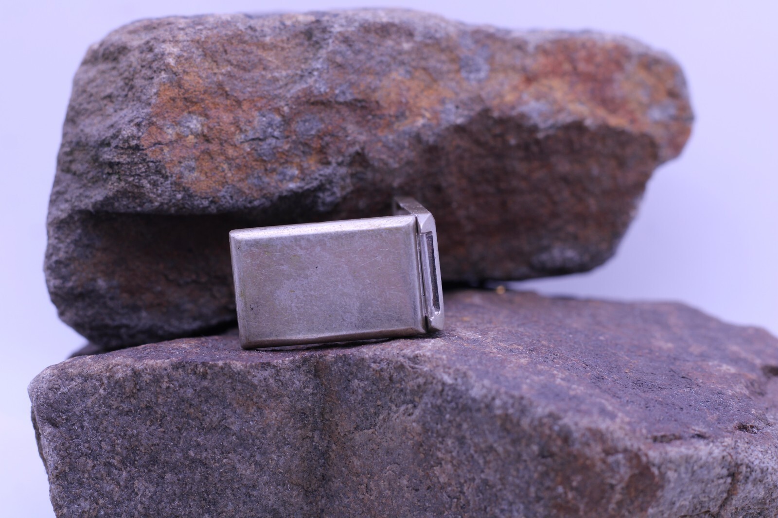VINTAGE WRIST WATCH TANK CASE 800 SILVER 17.2×32.3mm CASE (CM)